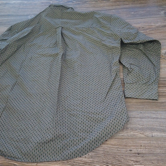 Patterned Button Down Front Long Sleeve Shirt Top - Picture 13 of 16